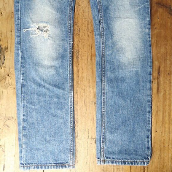 ECKO UNLTD JEANS 711 SLIM FIT DISTRESSED BLUE DENIM JEANS SIZE 30 - Picture 6 of 9